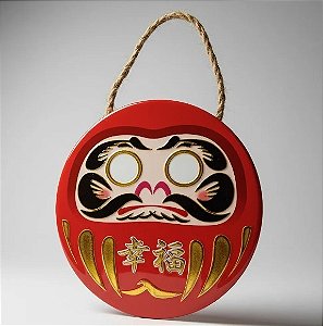 Quadro Decorativo Mandala Daruma Redonda