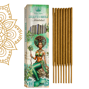 Incenso Vila Zen Eucalipto e Hortelã 8 Varetas