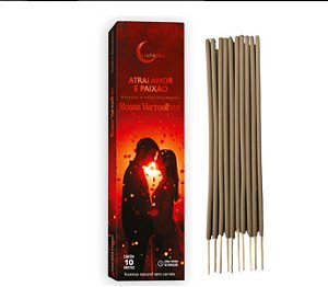 Incenso Natural Atrai Amor e Paixão 10 varetas