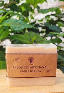 SABONETE ARTESANAL DE ARGILA BRANCA