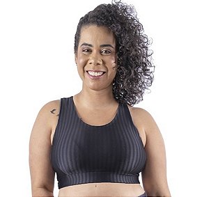 Top Basico em Poliamidas 3D Plus Size