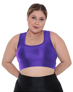 Top Basico em Poliamidas 3D  Plus Size
