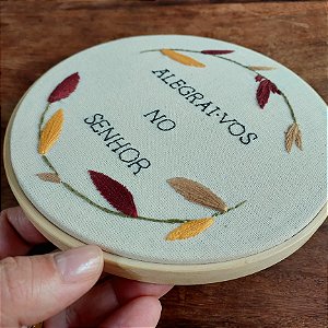 Bastidor "Alegrai-nos No Senhor"