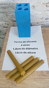 FORMA DE SILICONE PARA VELAS PALITO