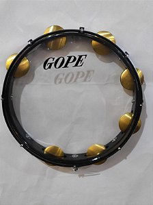 Pandeiro Gope (644G2PP) G2 11'' 8 Afin Preto Pele Cristal