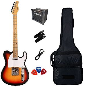 Kit Guitarra Tagima Tw-55 Serie Woodstock Sunburst