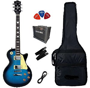 Kit Guitarra Les Paul Strinberg LPS230 Blue Burst