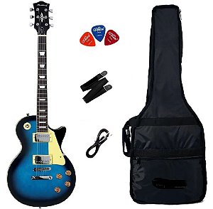 Kit Guitarra Les Paul Strinberg LPS230 Blue Burs