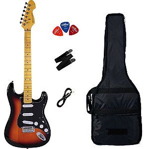 Kit Guitarra Michael GM222N Sunbusrt Black