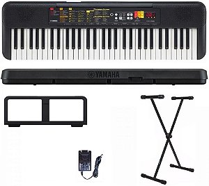 Kit Teclado Musical Yamaha PSR-F52 61 teclas