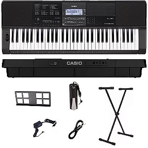 Kit Teclado Musical Casio CT-X800 USB 61 teclas