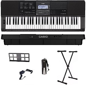 Kit Teclado Musical Casio CT-X800 USB 61 teclas