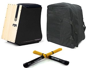 Kit Cajon Eletrico FSA Gibão FGB6501 C/ Captação Dupla Preto