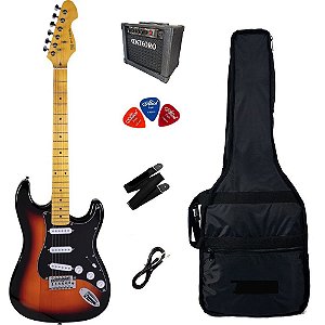 Kit Guitarra Michael GM222N Sunbusrt Black