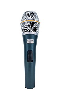Microfone Kadosh K-98 Dinâmico Hipercardióide Azul/prateado
