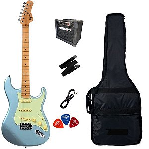 Kit Guitarra Tagima Woodstock TG-530 Azul Lake Blue