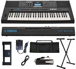 Teclado Yamaha PSR-E473 Arranjador 61 Teclas Sensitivas 820 sons