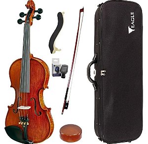 Kit Violino Eagle VK644 4/4 Envelhecido Envernizado com Estojo