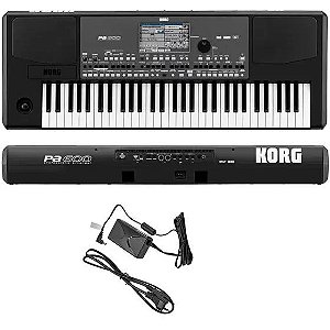 Teclado Arranjador Korg PA600 61 Teclas MIDI USB Com Fonte