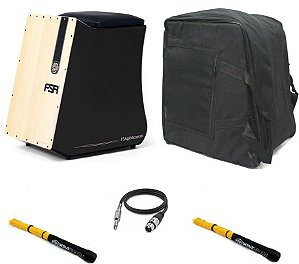 Kit Cajon Elétrico FSA Gibão FGB6501 C/ Captação Dupla Preto