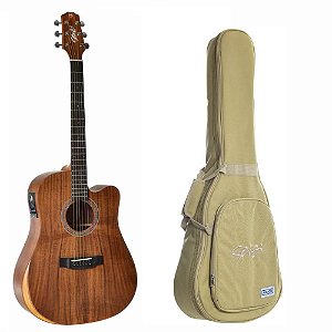 Violão Eletroacústico Seizi Baby NEO Tokyo Koa Satin c/ Bag