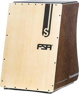 Cajon Elétrico FSA Standard FS2508 Captação Dupla Tabaco