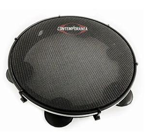 Pandeiro Contemporânea P/ Estudo 10" Black Pele Muda