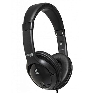 Fone Over Ear Stagg Shp 2300h Preto Com Fio 3 Metros P2