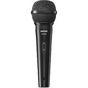 Microfone Para Vocal Shure Sv200W Cor Preto