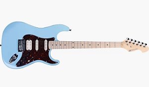 Guitarra Michael Strato Com Efeitos GMS250 AB Antique Blue