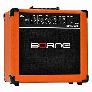 Amplificador Borne Strike G30 Para Guitarra De 15w Cor Laranja