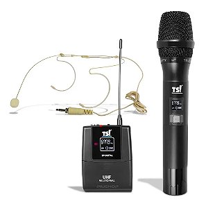 Microfone Tsi Sem Fio Br 7000 Cli Uhf Mao / Headset