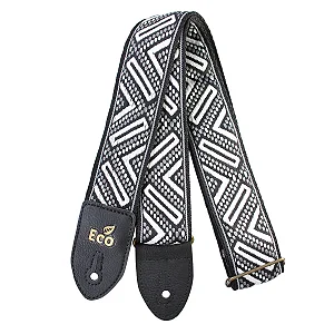 Correia de Tecido Basso Eco Jacq 05 Black/White EcoStrap