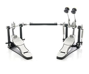 Pedal Duplo X-Pro Action PD DBL ACT Preto P/ Bumbo Bateria