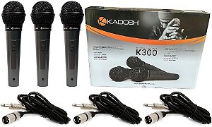 Kit Microfone Kadosh K-300 Com 3 Pcs