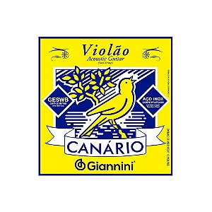 Encordoamento Violão Giannini Canário Aço GESWB