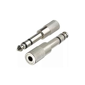 Adaptador Custom Sound P2 X P10 Stereo CSHF 670S Cromado