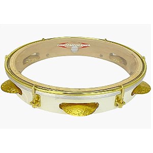 Pandeiro Contemporânea 10" MD Fórmica Branco Linha Leve