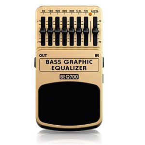 Pedal Equalizador para Contrabaixo Behringer BEQ700 Bass Graphic Equalizer