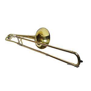 Trombone De Vara Michael Wtbm35 Bb Laqueado Dourado Com Bocal E Case