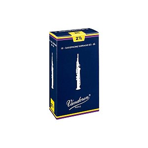 Palheta Vandoren 2,5 para Sax Soprano Tradicional