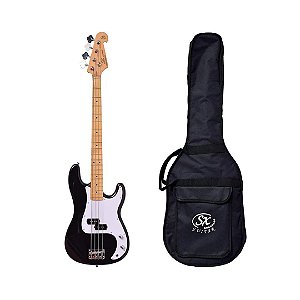 Contrabaixo SX 4 Cordas Precision Bass Preto c/ Bag