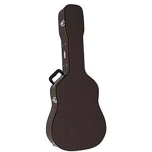 Case Vogga VCALFK de Luxo para Violão Folk Marrom