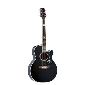 Violão Takamine GN75CE Transparent Black – Som e Estilo Premium