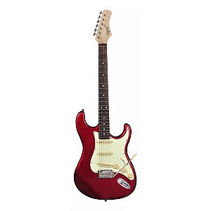 Guitarra Tagima Stratocaster T-635 Metalic Red Escala Escura