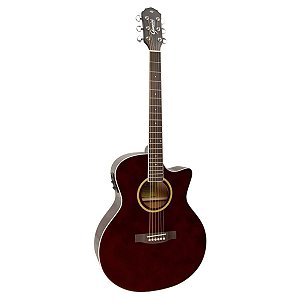 Violão Eletrico Giannini GSF-3 Translúmado Vinho Escuro