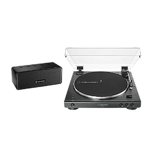 Toca Discos Bluetooth + Caixa De Som Audio-technica Cor Preto