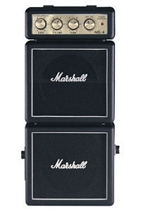 Caixa Dupla De Amplificador Marshall Ms-4 Mini Ms 4 Cor Preta