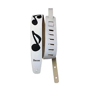 Correia Basso Nm Branco C/ Nota Musical Preto