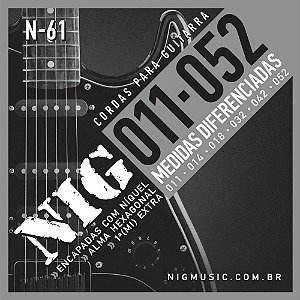 Encordoamento Guitarra Níquel 011-052 Nig N-61 -